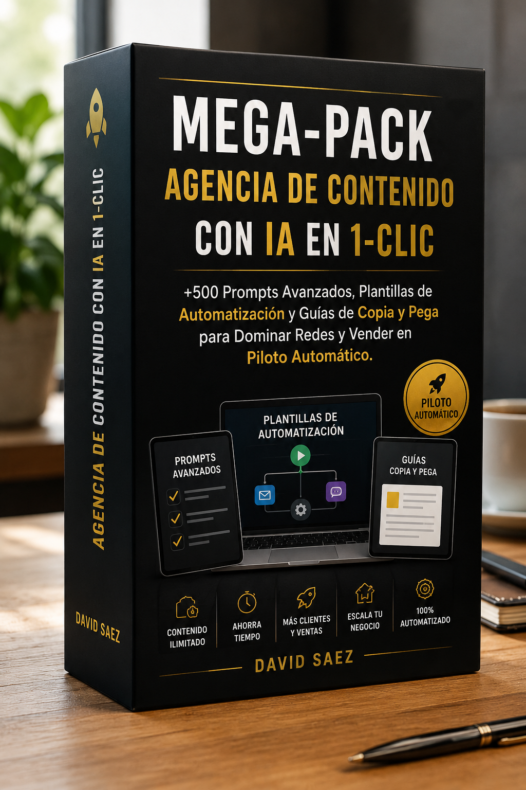 Logo del producto Mega Pack Agencia de Contenido con IA en 1 Clic